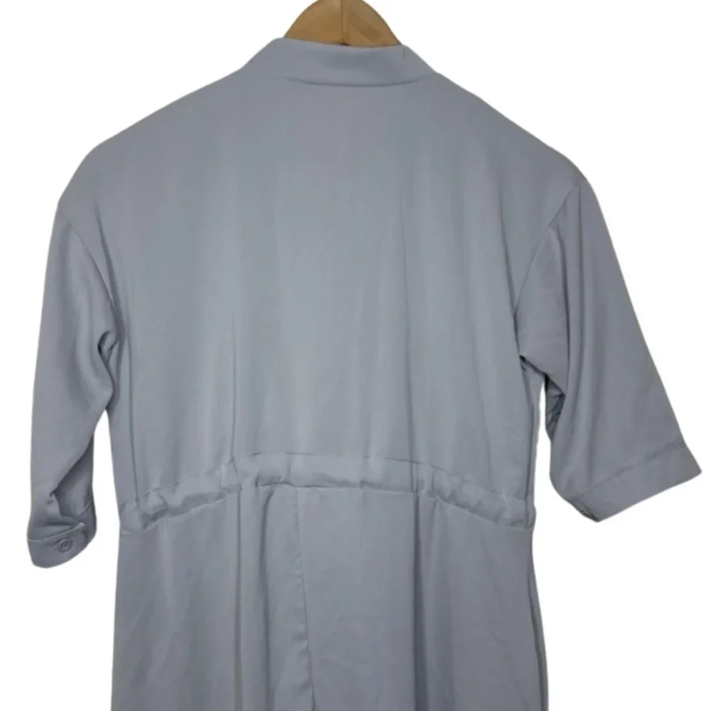 LIDAAI | Lilac Short Sleeve Dress with Waist Tie | Size M - Picture 8 of 11